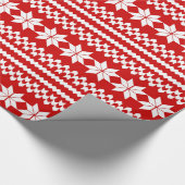 Rotes angemessenes geschenkpapier (Ecke)