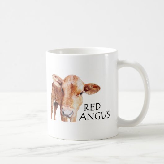 Rotes Angus Kaffeetasse (Rechts)