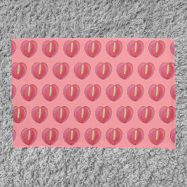 Rotes Anthurium Blume Nahtloses Muster Kissenbezug