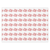 Rotes antikes anatomisches Herz Tischdecke (Vorderseite (Horizontal))