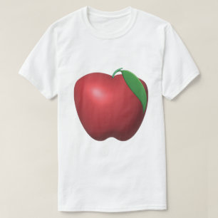 Rotes Apfel-Design Frische Früchte T-Shirt