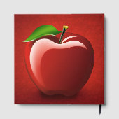 Rotes Apfel-Logo-Gästebuch Gästebuch (Rückseite)