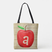 Rotes Apfel-Monogramm Tasche (Rückseite)