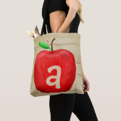 Rotes Apfel-Monogramm Tasche (Von Nahem)