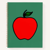 Rotes Apfel Notizbuch (Vorderseite)