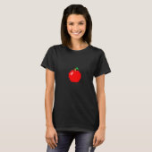 Rotes Apfel-Pixel-Art T-Shirt (Vorne ganz)