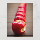 Rotes Apfelfrucht Postkarte (Vorderseite)