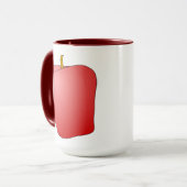 Rotes Apfelfrucht Tasse (Vorderseite Links)