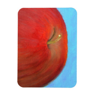 Rotes Apple biegen Magneten Magnet