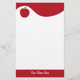 Rotes Apple-Briefpapier Briefpapier
