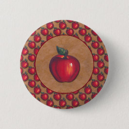 Rotes Apple Brown Button