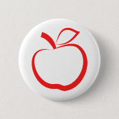 Rotes Apple Button (Vorderseite)