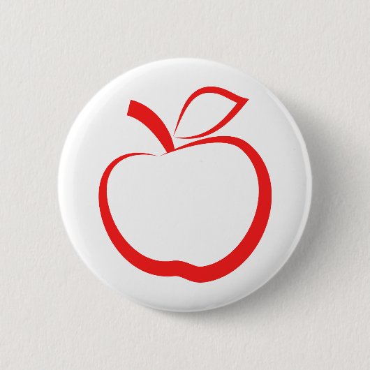 Rotes Apple Button (Vorderseite)
