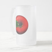 Rotes Apple entwerfen Mattglas Bierglas (Vorderseite Links)