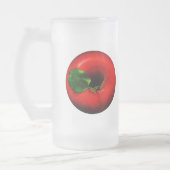 Rotes Apple entwerfen Mattglas Bierglas (Links)