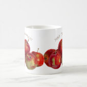 Rotes Apple ernten addieren Namen Kaffeetasse (Mittel)