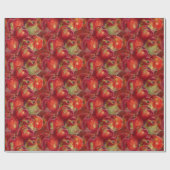 Rotes Apple ernten Geschenkpapier (Flach)