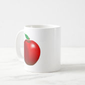 Rotes Apple Kaffeetasse (Vorderseite Links)
