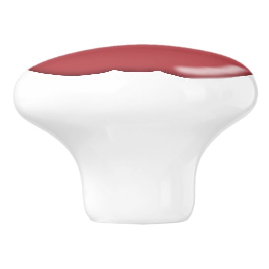 Rotes Apple Keramikknauf (Seitenansicht)