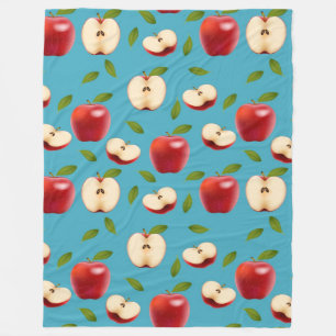 Rotes Apple kopieren Fleecedecke