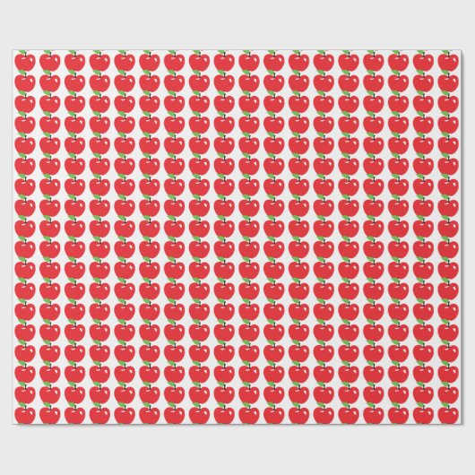 Rotes Apple kopieren Geschenkpapier (Flach)