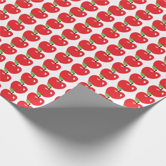 Rotes Apple kopieren Geschenkpapier (Ecke)
