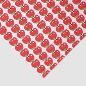 Rotes Apple kopieren Seidenpapier (Ausschnitt)