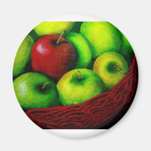 Rotes Apple Magnet