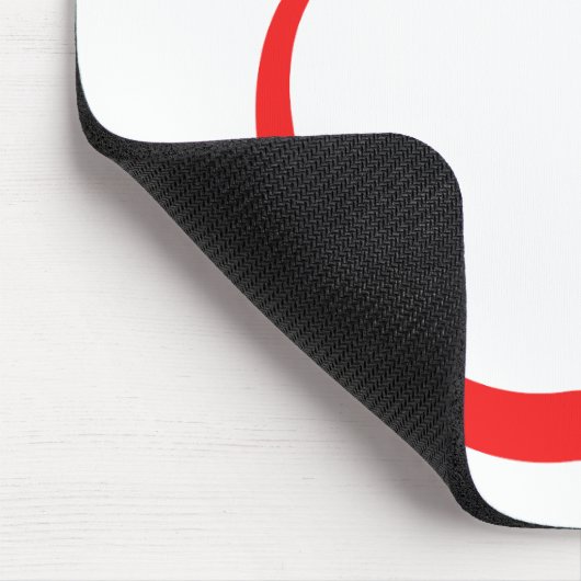 Rotes Apple Mousepad (Ecke)