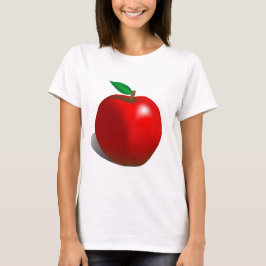 Rotes Apple T-Shirt