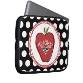 Rotes Apple u. Tupfen-Laptop-Hülse Laptopschutzhülle (Vorne Rechts)