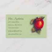 Rotes Apple Visitenkarte (Vorderseite)