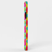 Rotes Aquamarin Türkisblau-Zitronenmuster Case-Mate iPhone Hülle (Hinten/Rechts)