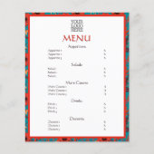 Rotes Aquamarines Blumenrestaurant (Vorderseite)