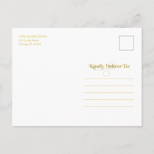 Rotes Aquarell Blütenwein Weihnachten Foto Postkarte (Rückseite)