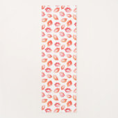 Rotes Aquarell küsst Lippen Yogamatte (Vorderseite)