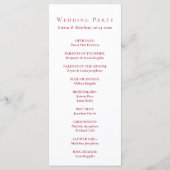 Rotes Aquarellmuster Programm (Rückseite)