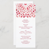 Rotes Aquarellmuster Programm (Vorne/Hinten)