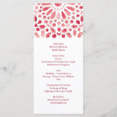 Rotes Aquarellmuster Programm (Vorderseite)