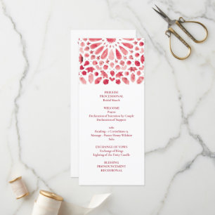 Rotes Aquarellmuster Programm