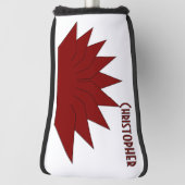 Rotes Art Deco-Kronendesign Golf Headcover (Rotieren 90)