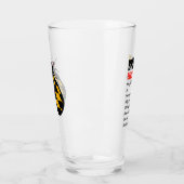 Rotes Augapfelglas Glas (Links)