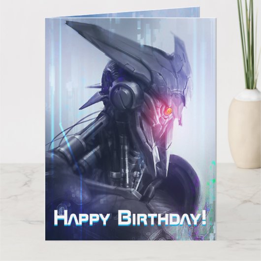 Rotes Auge: Bedrohung durch das Sci-Fi Dystopian A Karte (Vorderseite)