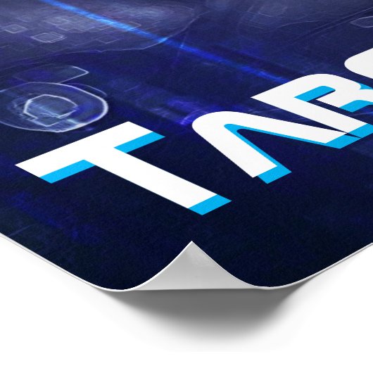 Rotes Auge: Bedrohung durch das Sci-Fi Dystopian A Poster (Ecke)