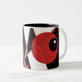 Rotes Auge beobachtet zwei tone Tasse
