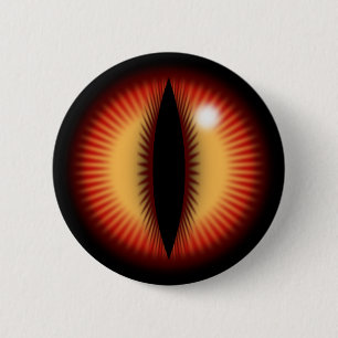 Rotes Auge eines Drachen Button