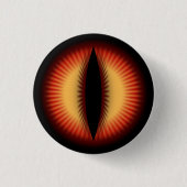 Rotes Auge eines Drachen Button (Vorderseite)