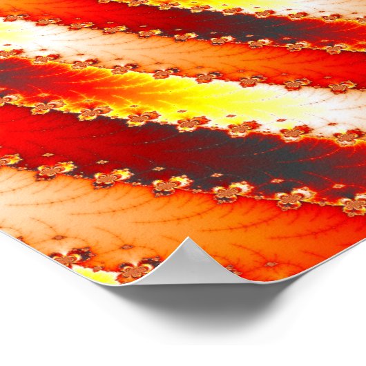 Rotes Auge - Fraktal Poster (Ecke)