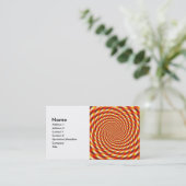 Rotes Auge - Fraktal Visitenkarte (Stehend Vorderseite)