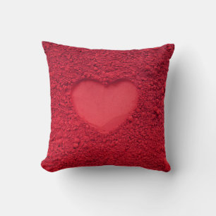 Rotes Auge Schattenherz: Matte Kosmetische Textur Kissen